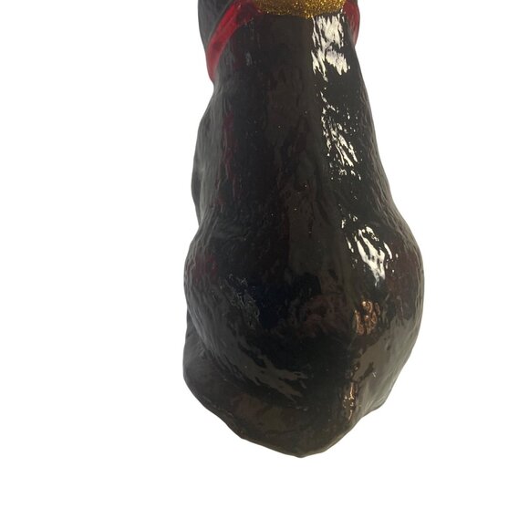 Vintage Kurt Adler Linnea Riley Glass Cat as Reindeer Ornament Art Inst Chicago - Picture 12 of 13